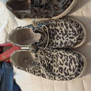 Two pairs of hey dudes brand new